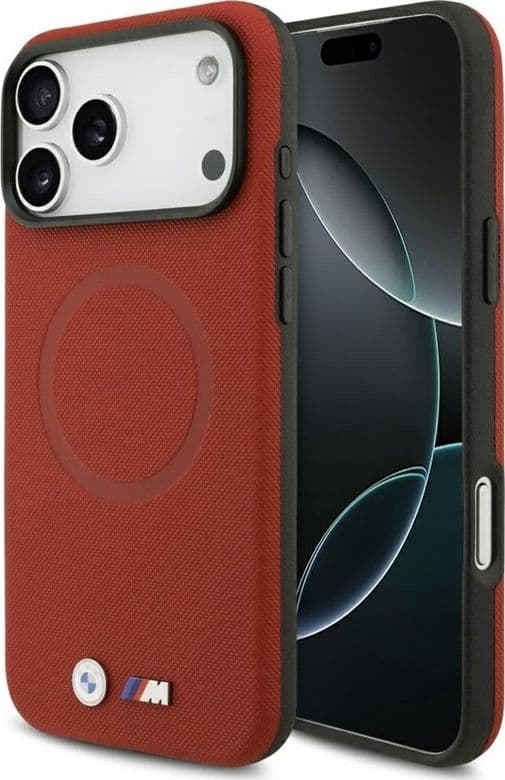 BMW M FW Metal Logo MagSafe - Case iPhone 17 Pro Max (red) - 9