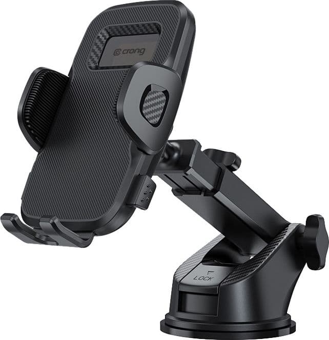 Supporto per auto Crong Carclip per cruscotto e parabrezza - Nero - 7