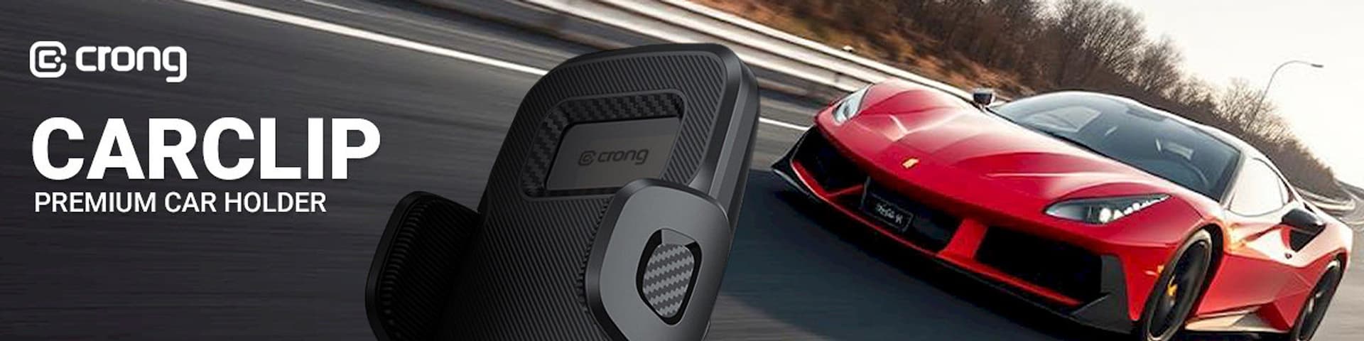 Crong Carclip Air Vent - Supporto universale per bocchette dell'aria per auto (nero) - 8