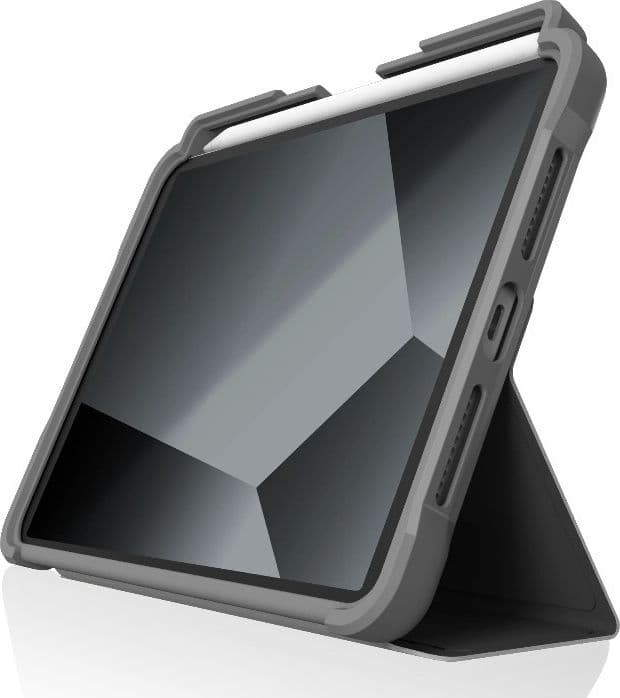 STM Dux Plus - Rugged Case for iPad mini 7 (2024) / mini 6 (2021) MIL-STD-810G with Apple Pencil Holder (Black)