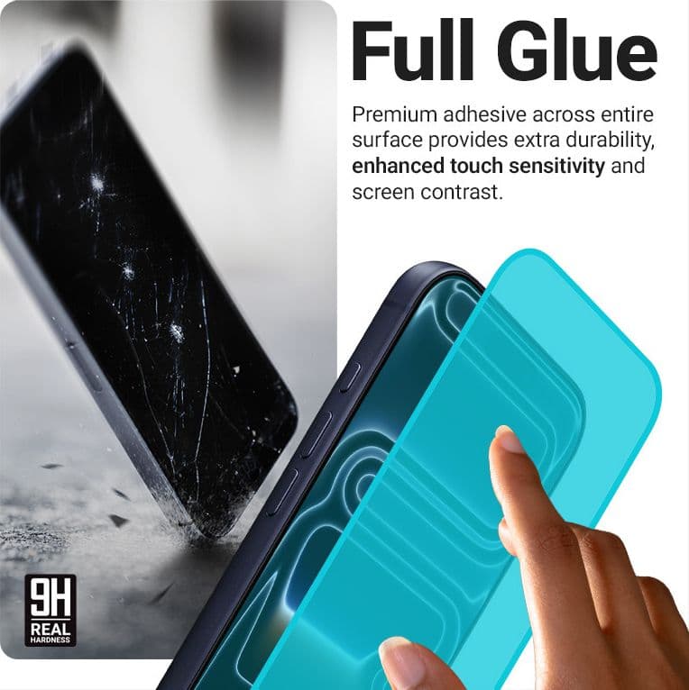 Crong EasyShield 2-Pack - Vetro temperato per iPhone 17 / iPhone 17 Pro / iPhone 16 Pro (2 pezzi) - 4