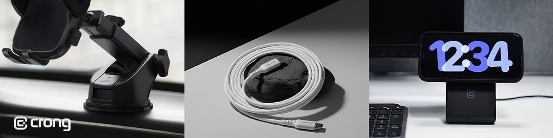 Crong Armor Link - Cavo USB-C a USB-C da 100 W PD 5 A, 200 cm (bianco) - 12
