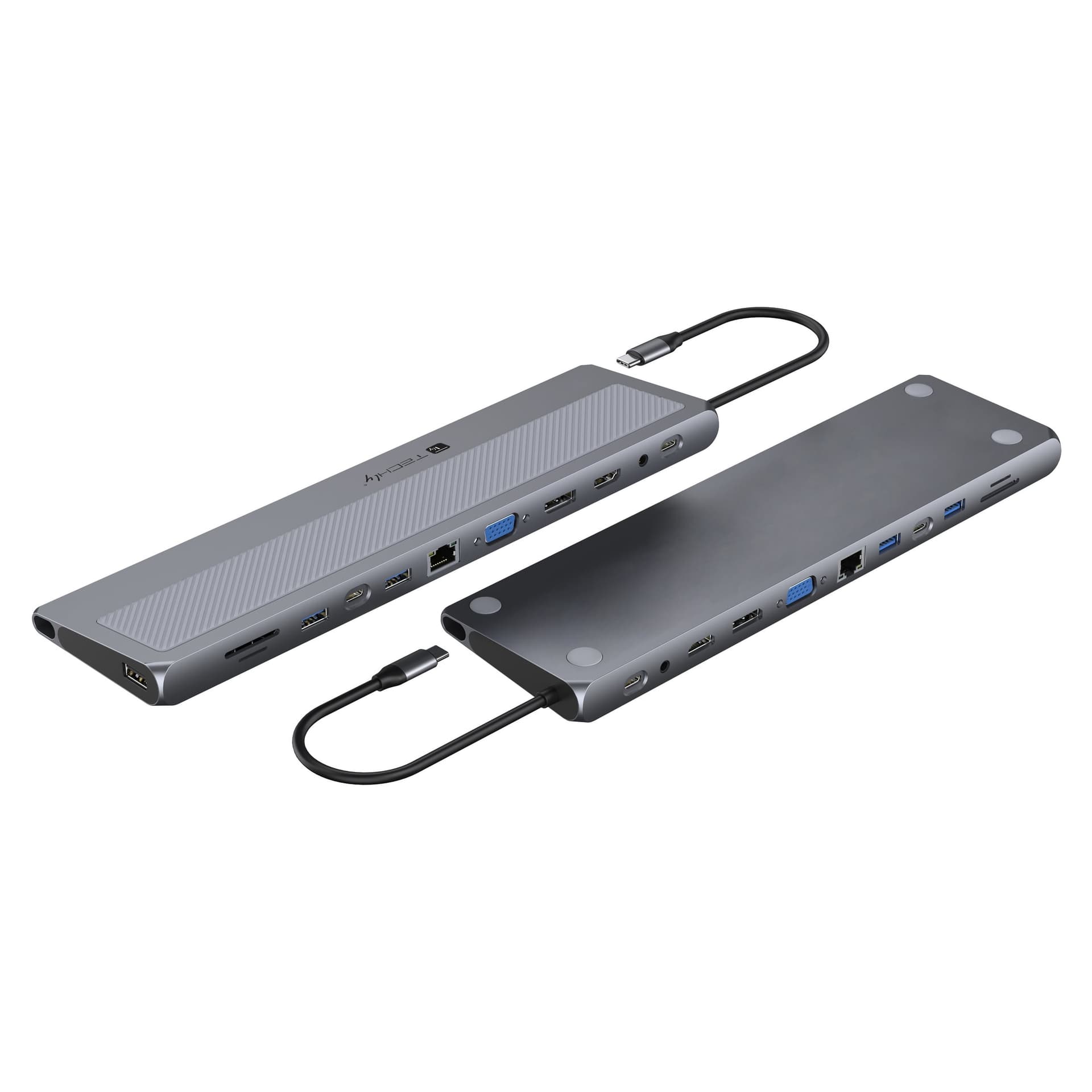 Docking Station 12 in 1 USB-C&trade Hub VGA HDMI DP RJ45 con Lettore Micro SD/SD - 5