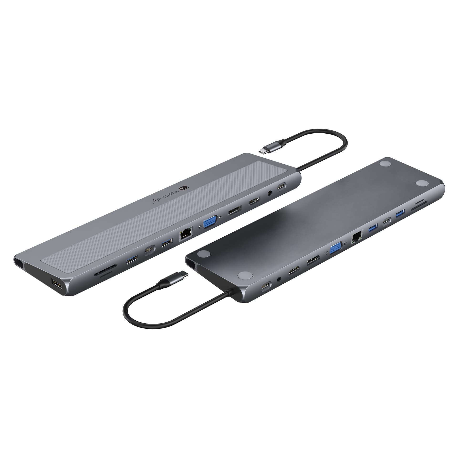 Docking Station 12 in 1 USB-C&trade Hub VGA HDMI DP RJ45 con Lettore Micro SD/SD - 8