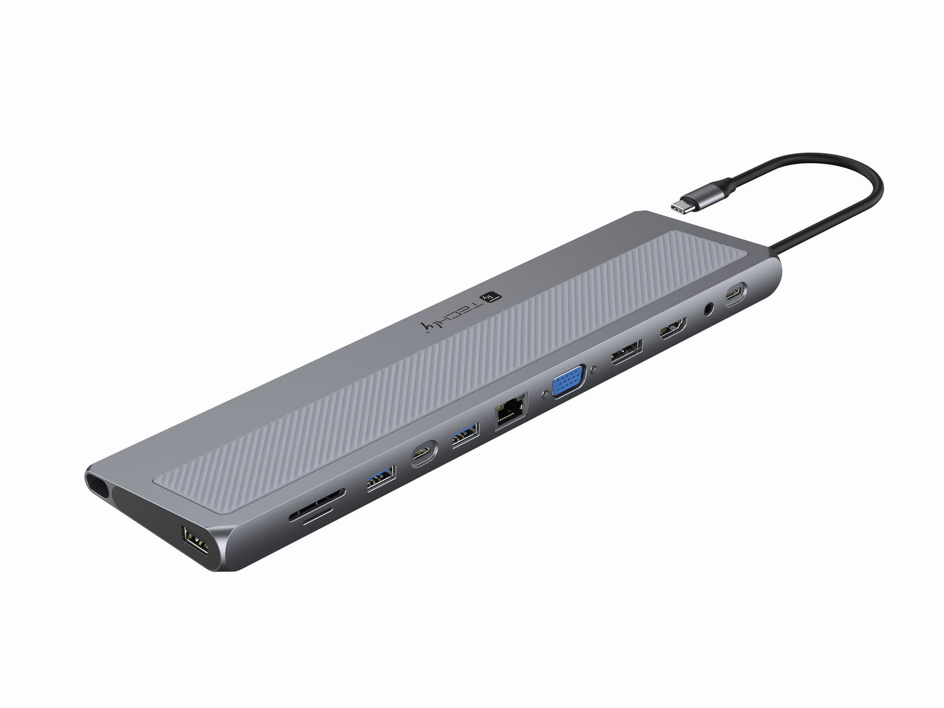 Docking Station 12 in 1 USB-C&trade Hub VGA HDMI DP RJ45 con Lettore Micro SD/SD - 10