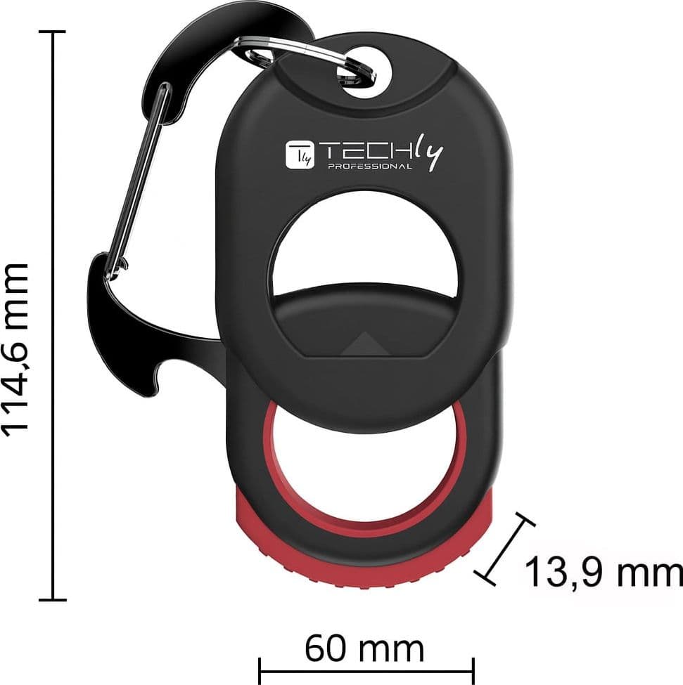 Accessorio Porta Fascette Multiuso con Moschettone - 3