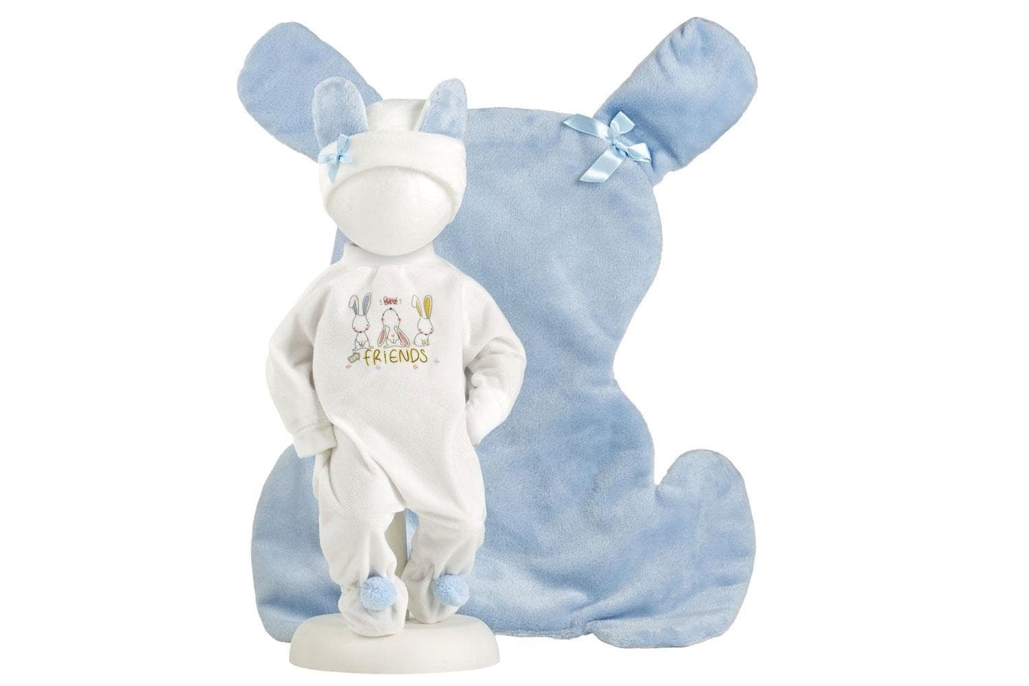 Tutina con Coperta Sagomata Celeste 36cm