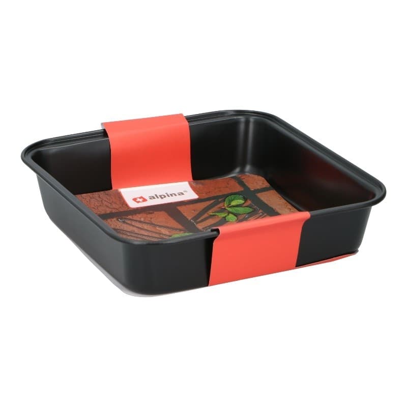 Alpina - Teglia quadrata antiaderente 23x22x5 cm - 4
