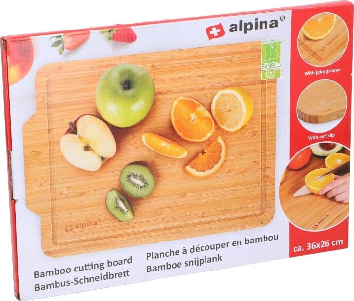 Alpina - Tagliere in legno di bambu 36x26 cm - 7