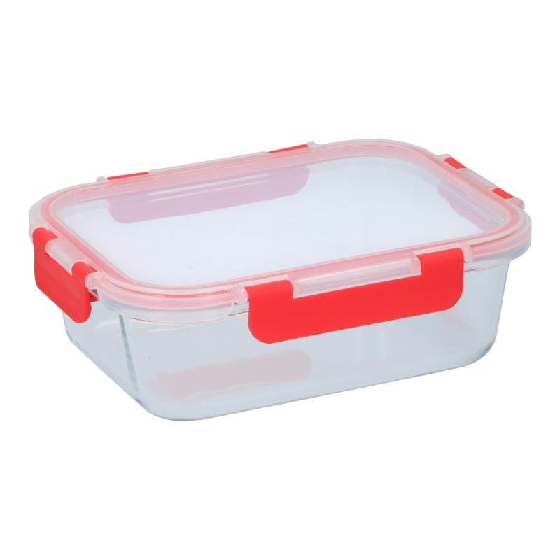 Alpina - Contenitore per alimenti in vetro con coperchio lunchbox 21x16x6 cm 1 L - 3