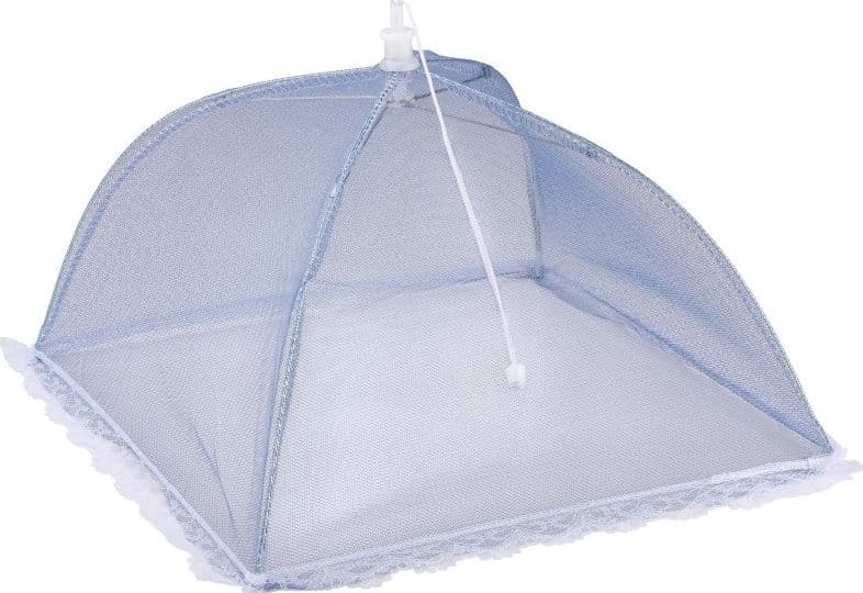Alpina - Telo copri picnic / zanzariera per alimenti 35x35x22 cm (blu) - 5