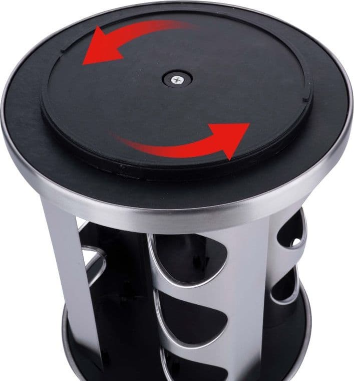 Alpina - Porta spezie girevole per 12 barattoli - 8