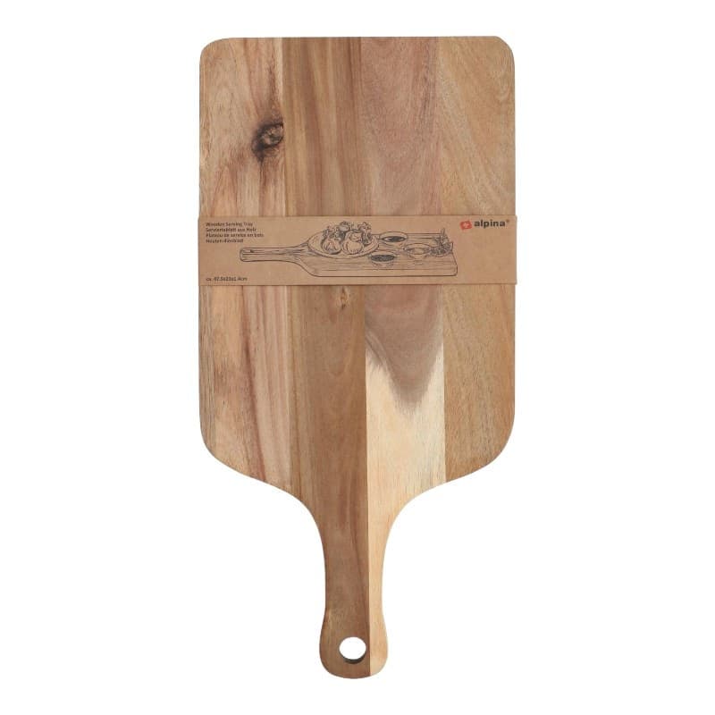 Alpina - Tagliere da portata in acacia con manico 47,5x23 cm - 2