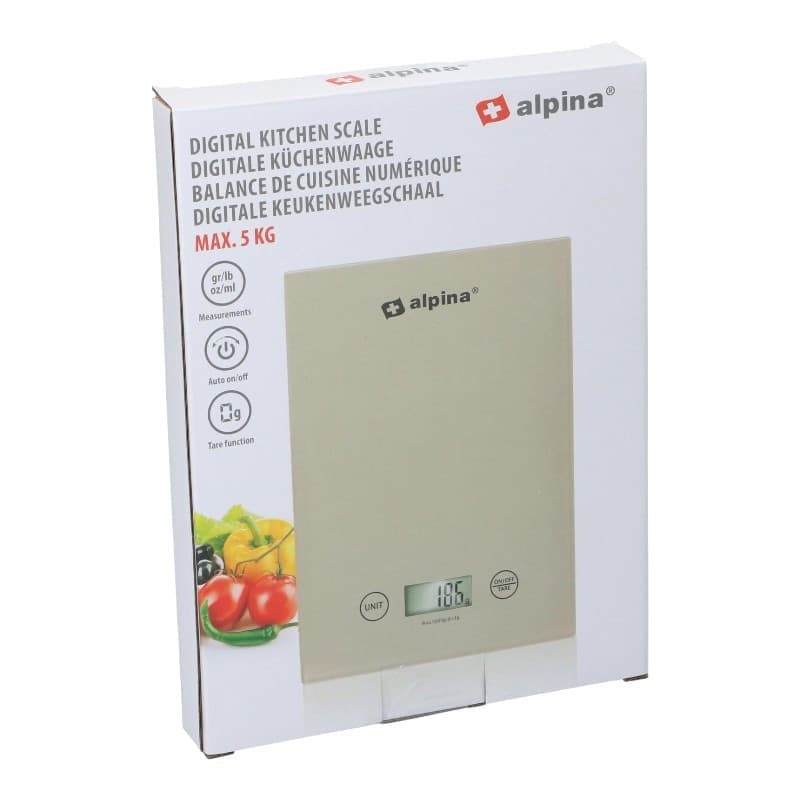 Alpina - Bilancia da cucina digitale fino a 5 kg - 3