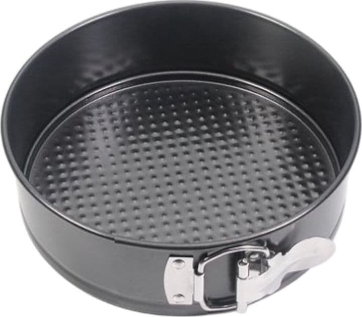 Alpina - Teglia rotonda da forno / tortiera con rivestimento antiaderente 24x7 cm (nero) - 2