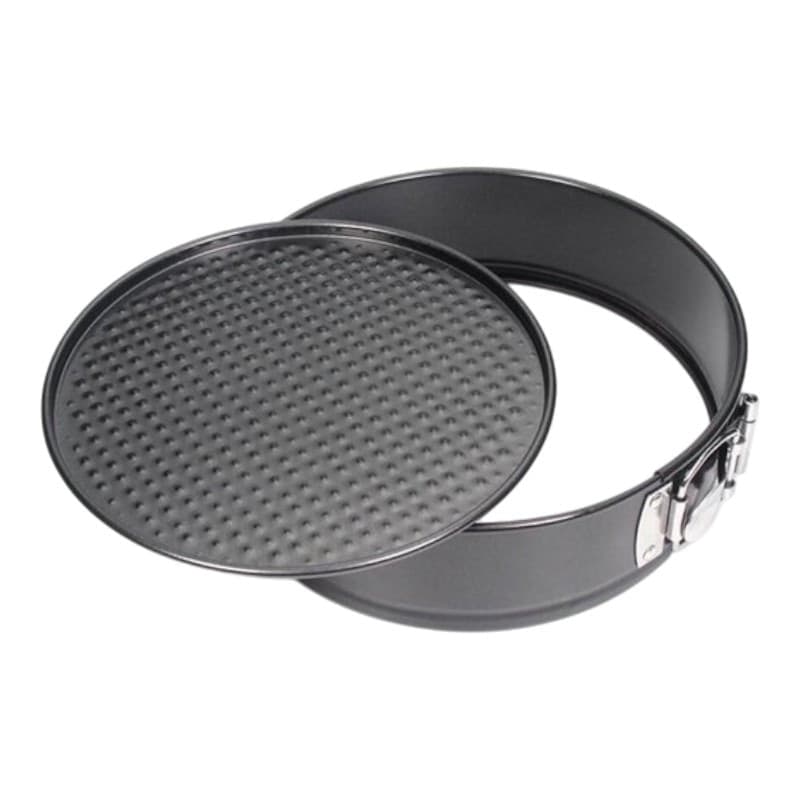 Alpina - Teglia rotonda da forno / tortiera con rivestimento antiaderente 24x7 cm (nero) - 3