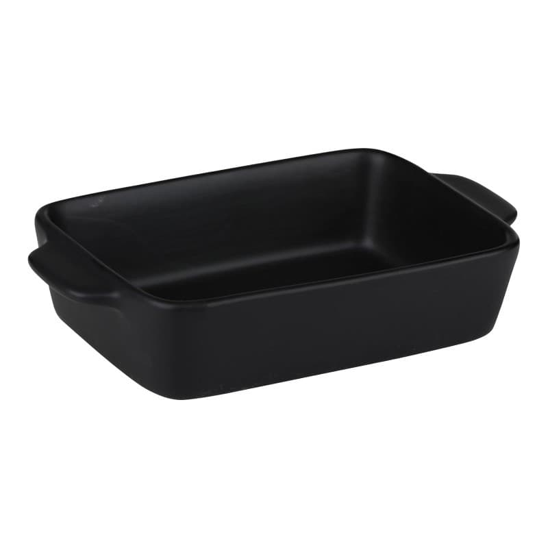 Alpina - Pirofila rettangolare in ceramica da forno 21,8x13,2x5 cm (nero) - 5