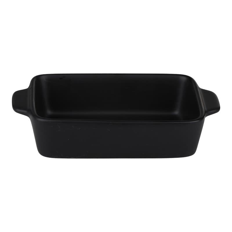 Alpina - Pirofila rettangolare in ceramica da forno 21,8x13,2x5 cm (nero) - 6