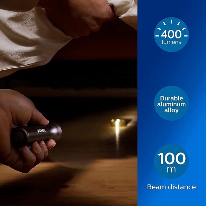 Philips - Torcia LED in alluminio 400 lumen impermeabile IPX4 - 3