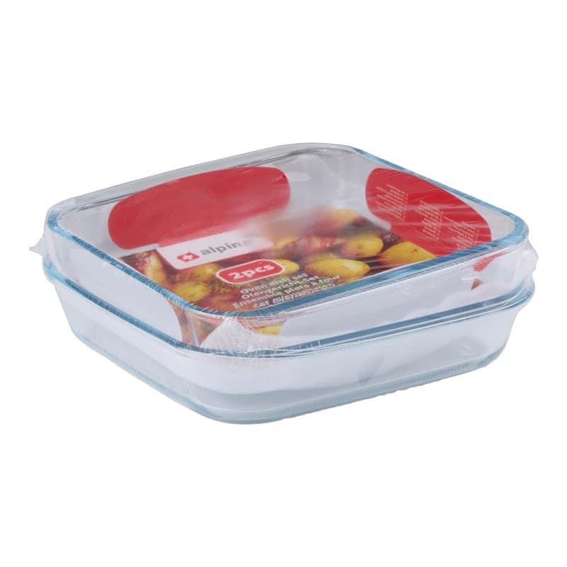 Alpina - Set di pirofile in vetro da forno (2 pezzi) - 3