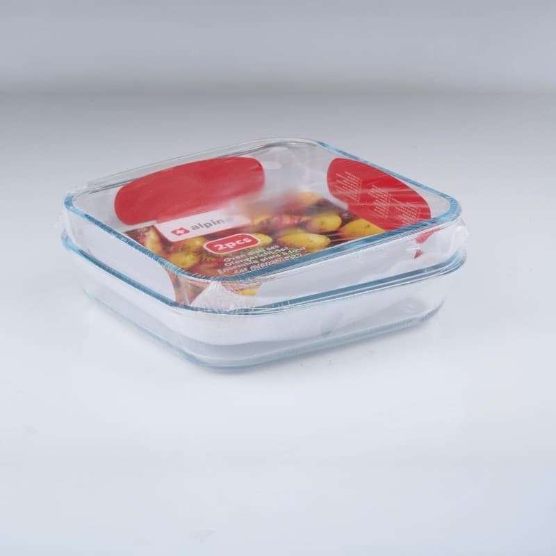 Alpina - Set di pirofile in vetro da forno (2 pezzi) - 8