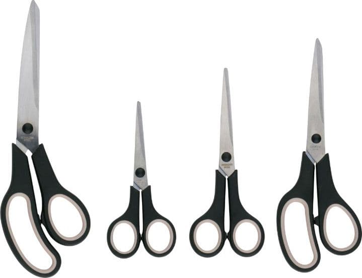 Alpina - Set di forbici ergonomiche in acciaio inox (4 pezzi) - 3