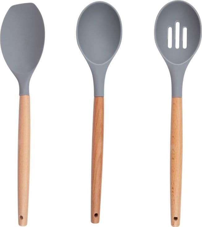 Alpina - Set di utensili da cucina in silicone con supporto, 12 pezzi - 2