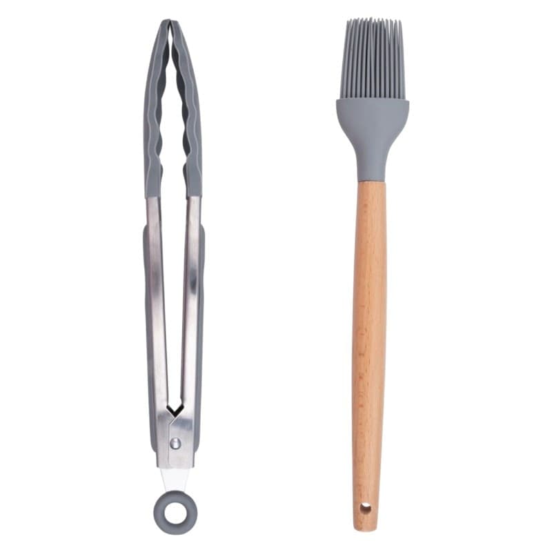 Alpina - Set di utensili da cucina in silicone con supporto, 12 pezzi - 4