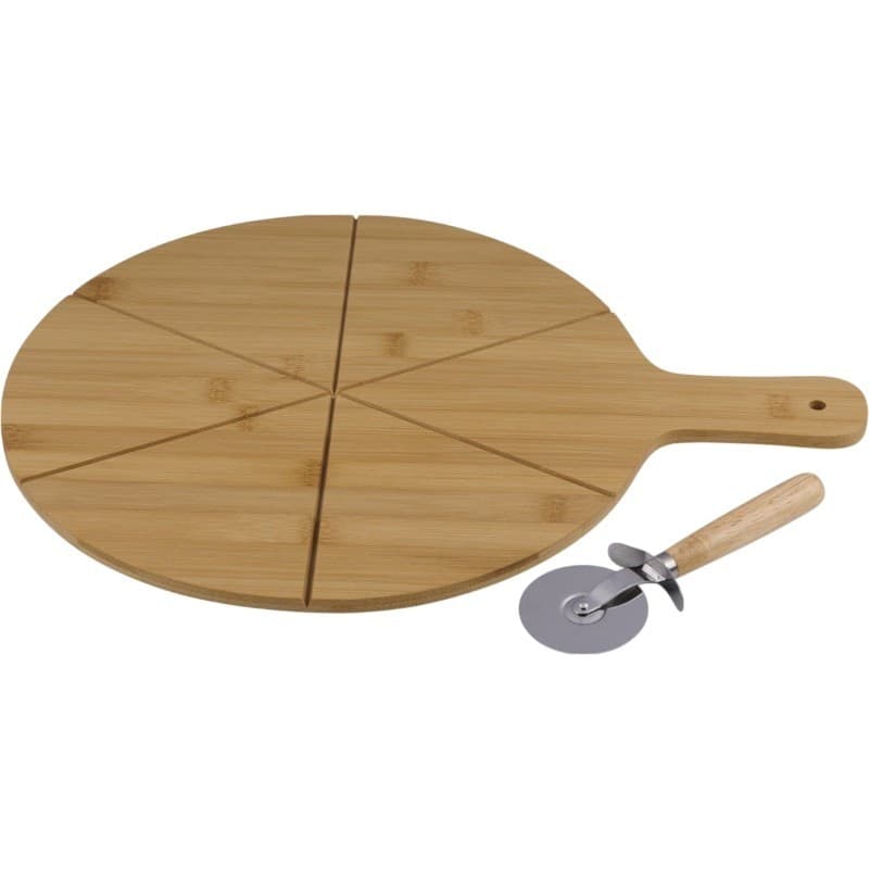 Alpina - Set per servire la pizza, tagliere da 34 cm + coltello - 5
