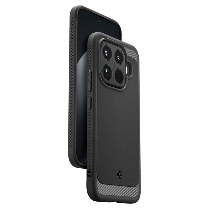 Spigen Rugged Armor - Custodia per Xiaomi 15T Pro (nero opaco) - 18