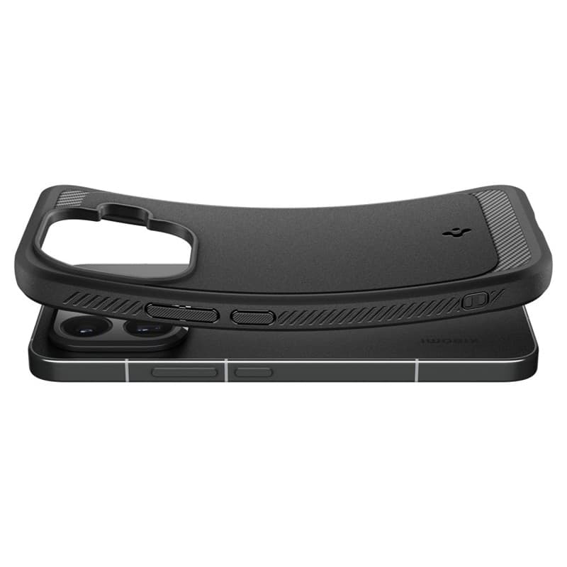 Spigen Rugged Armor - Custodia per Xiaomi 15T Pro (nero opaco) - 19
