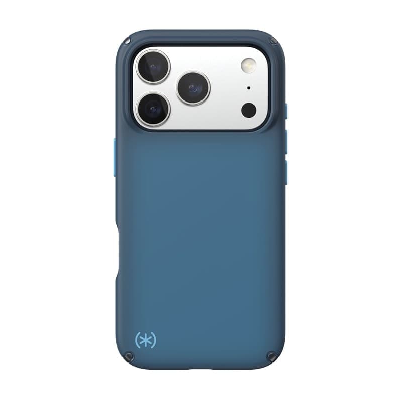 Speck Presidio Lux MagSafe - Custodia per iPhone 17 Pro (Deep Sea Fade / Nero / Spell Blue) - 18