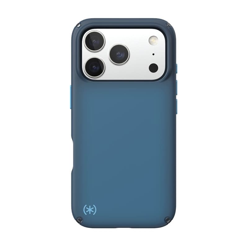 Speck Presidio Lux MagSafe - Custodia per iPhone 17 Pro (Deep Sea Fade / Nero / Spell Blue) - 8