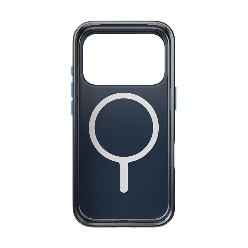 Speck Presidio Lux MagSafe - Custodia per iPhone 17 Pro (Deep Sea Fade / Nero / Spell Blue) - 9