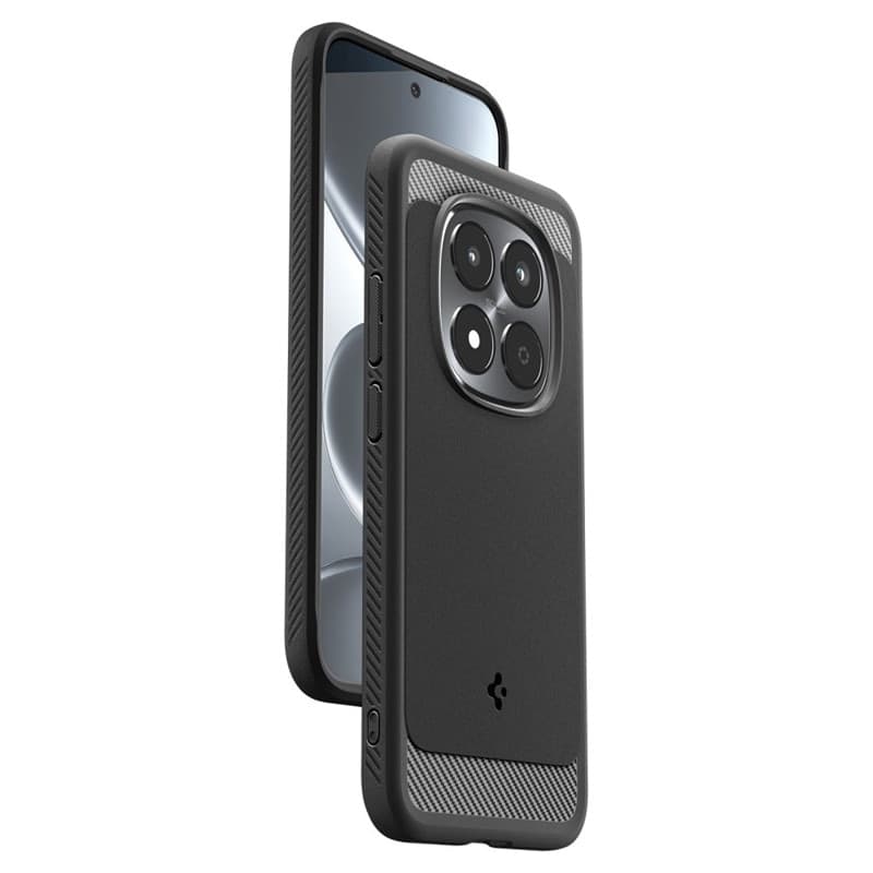 Spigen Rugged Armor - Custodia per Xiaomi Redmi Note 15 Pro 5G (nero opaco) - 8