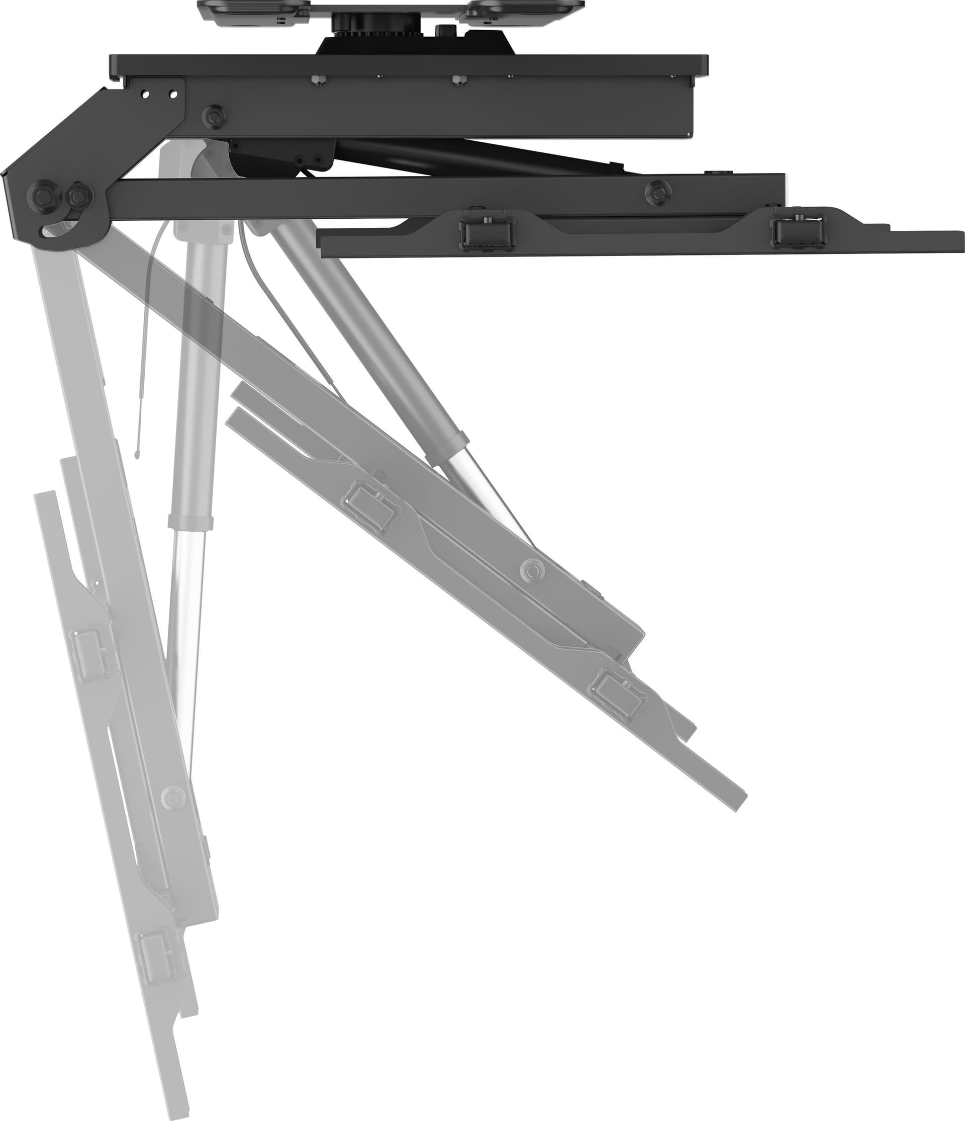 Supporto TV Motorizzato da Soffitto Inclinabile Integrazione Smart Home per TV da 37 a 75'', Nero - 3