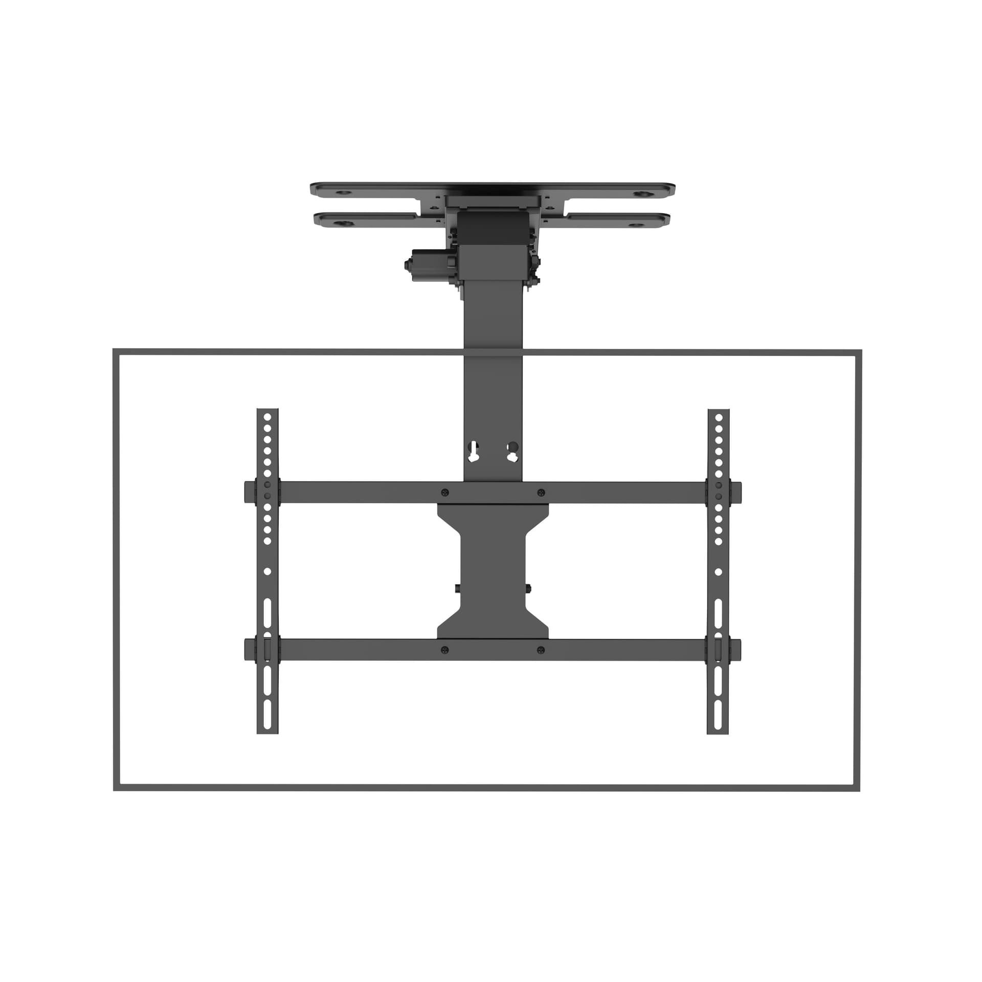 Supporto TV Motorizzato da Soffitto Inclinabile Integrazione Smart Home per TV da 37 a 75'', Nero - 4