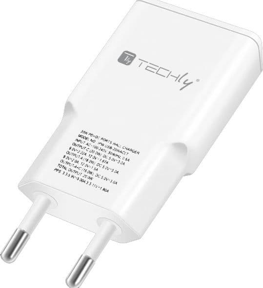 Caricatore Alimentatore USB-C&trade 20W e USB-A QC da Muro - 11