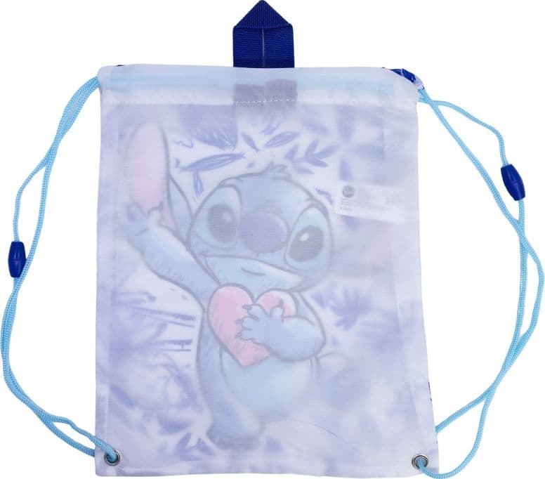 Disney Stitch - Zaino con coulisse/borsa scolastica (30 x 25 cm) - 2