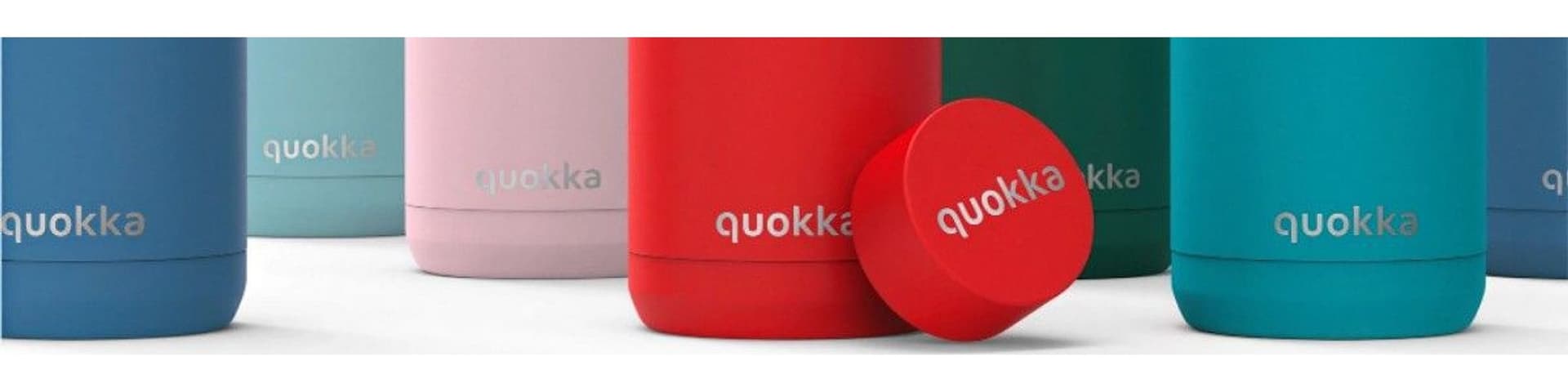 Quokka Umi - Tazza termica in acciaio inox da 720 ml con cannuccia e base in silicone (piuma blu) - 4