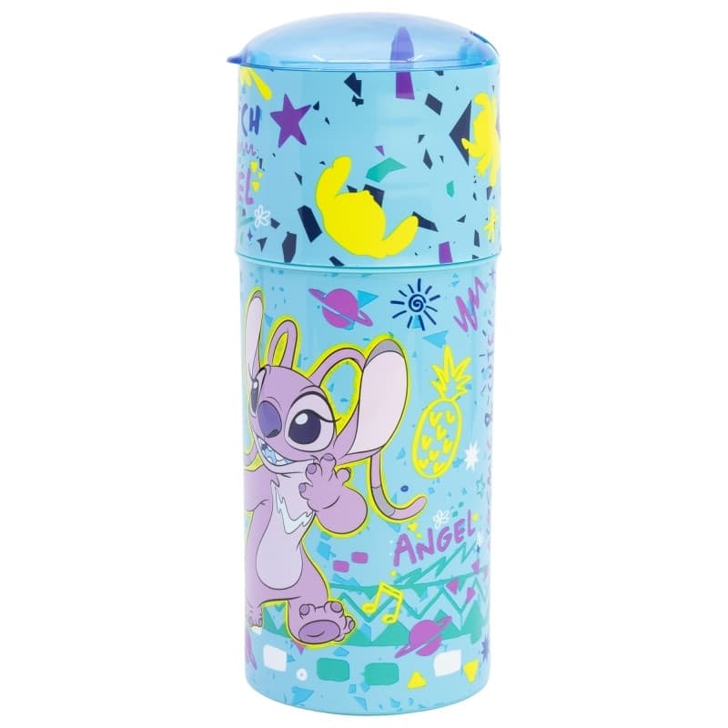 Disney Stitch - Bottiglia Ecozen da 350 ml con beccuccio della collezione Stitch & Angel - 2