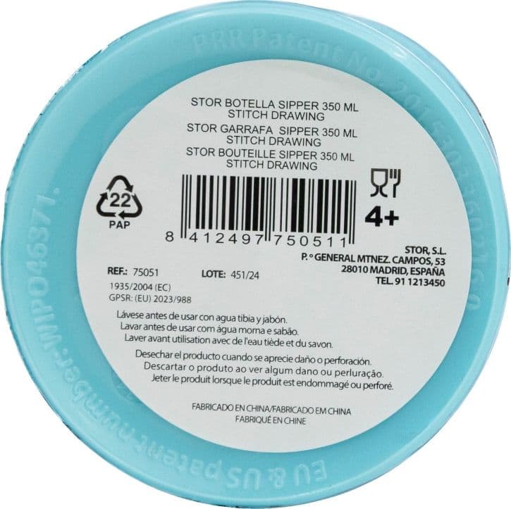 Disney Stitch - Bottiglia Ecozen da 350 ml con beccuccio della collezione Stitch & Angel - 5