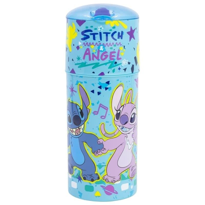 Disney Stitch - Bottiglia Ecozen da 350 ml con beccuccio della collezione Stitch & Angel - 6
