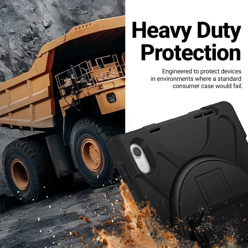 Crong Defender Plus - Custodia blindata per iPad 11" A16 (2025) / 10,9" (2022) (nero) - 8