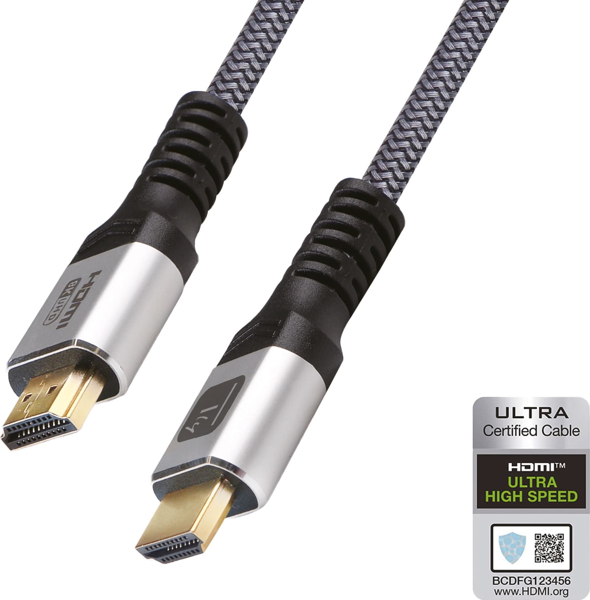 Cavo HDMI&trade Ultra High Speed 48Gbps Maschio / Maschio 8K@60Hz Certificato 1 m - 12