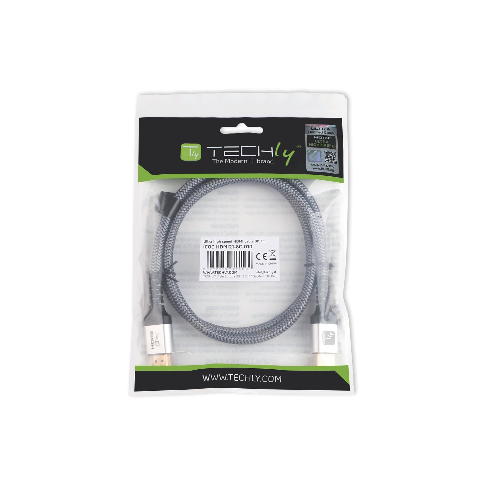Cavo HDMI&trade Ultra High Speed 48Gbps Maschio / Maschio 8K@60Hz Certificato 1 m - 7