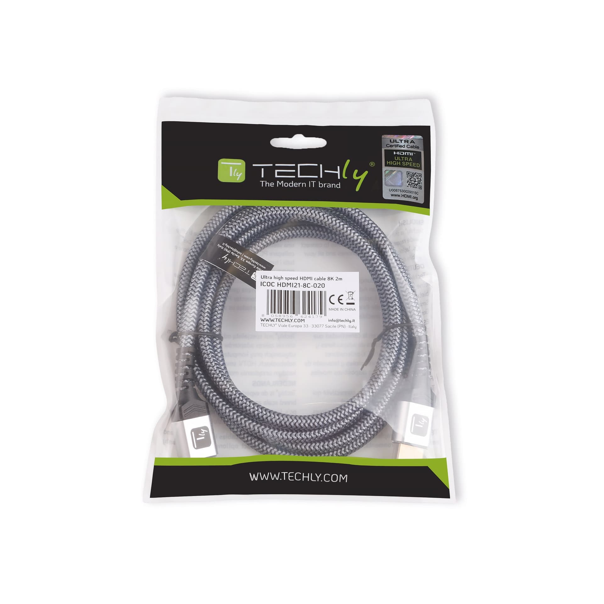 Cavo HDMI&trade Ultra High Speed 48Gbps Maschio / Maschio 8K@60Hz Certificato 2 m - 2