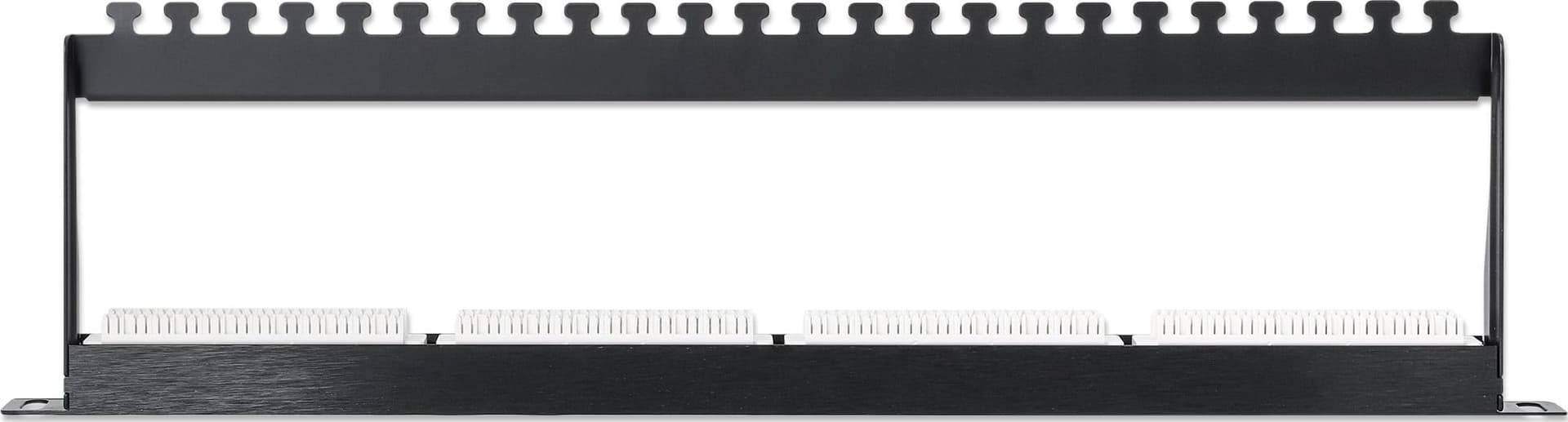 Pannello Patch UTP 24 Posti RJ45 0,5 U Cat. 6 Nero - 7