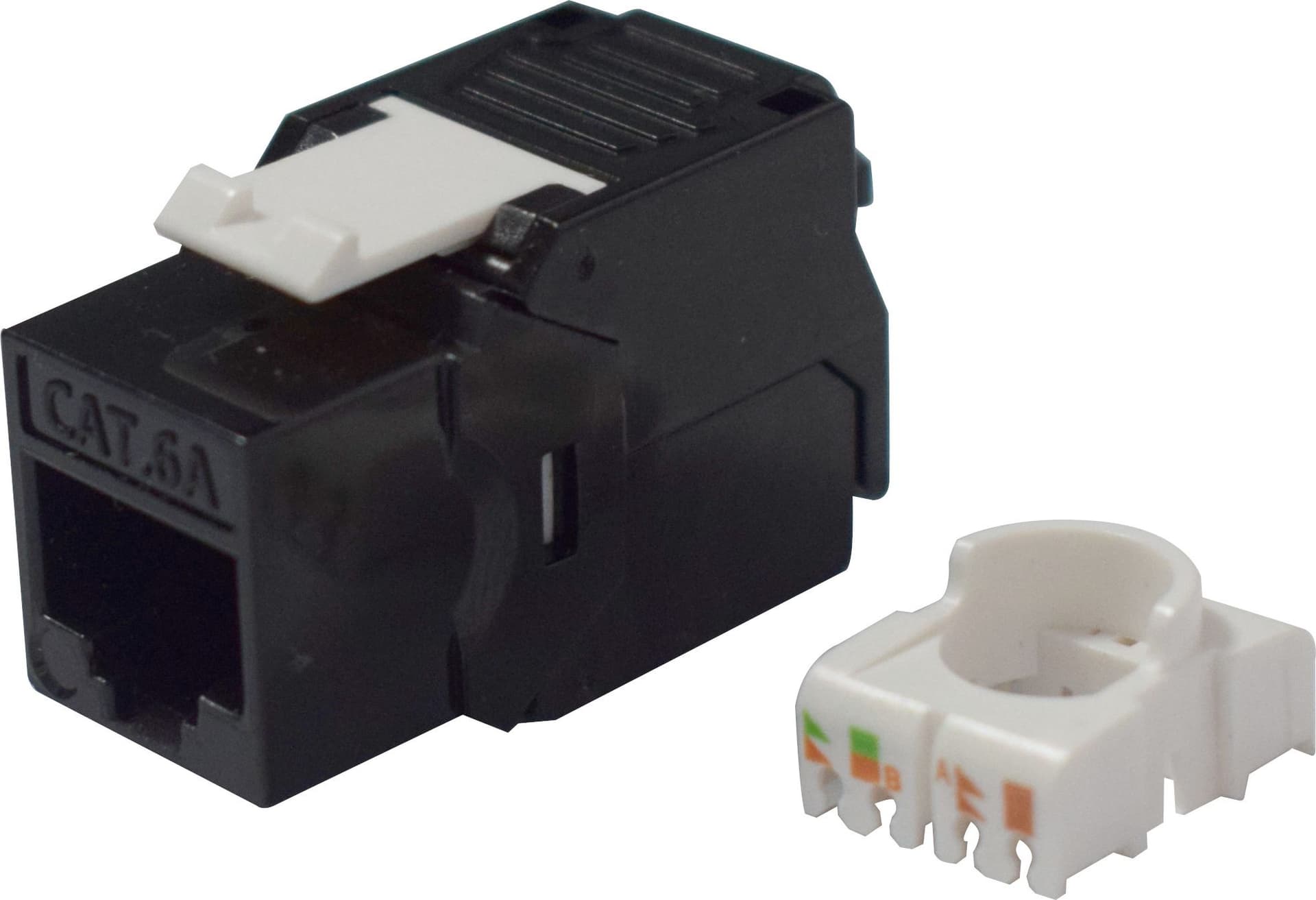 Frutto Keystone RJ45 Cat.6A UTP Toolless Nero 3&micro - 5