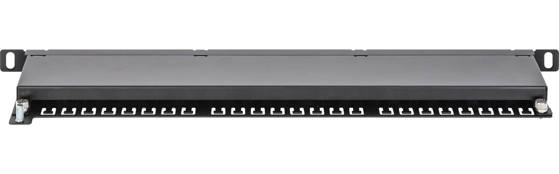 Pannello Patch UTP 24 Posti RJ45 0,5 U Cat. 6 Nero - 4